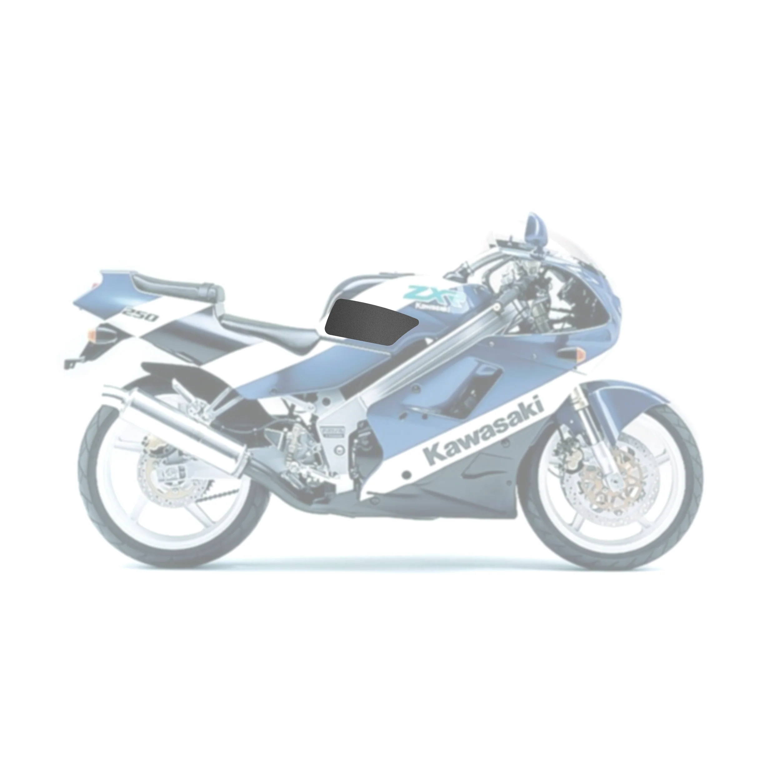 1989-1990 Kawasaki ZX-R 250 Tank Pads - Image 2