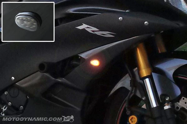 2003-2016 Yamaha R6 Flush Mount LED Front Turn Signals - Image 3