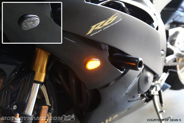 2003-2016 Yamaha R6 Flush Mount LED Front Turn Signals - Image 4