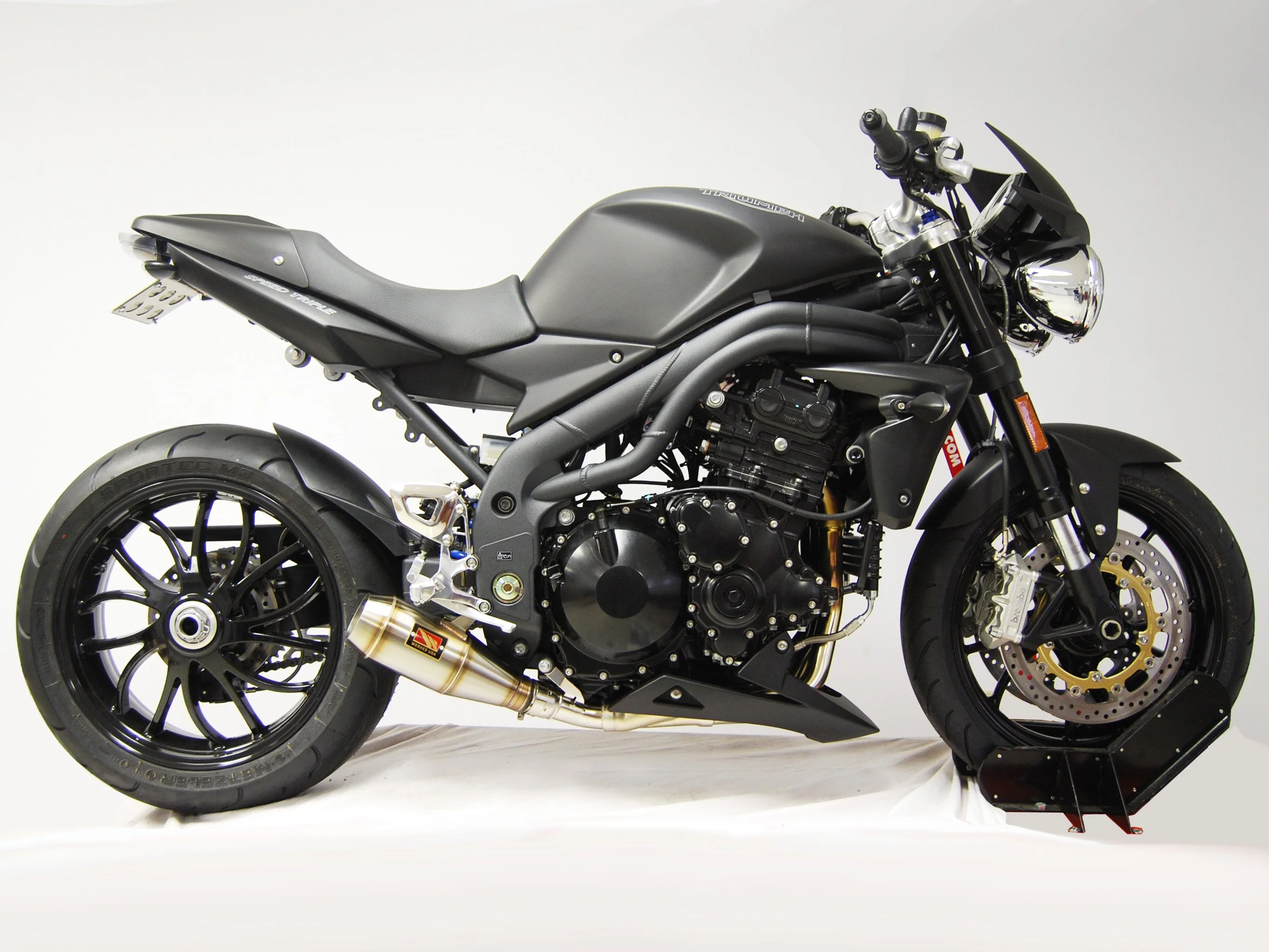 2008-2010 Triumph Speed Triple Slip-On Exhaust Competition Werkes - Image 3