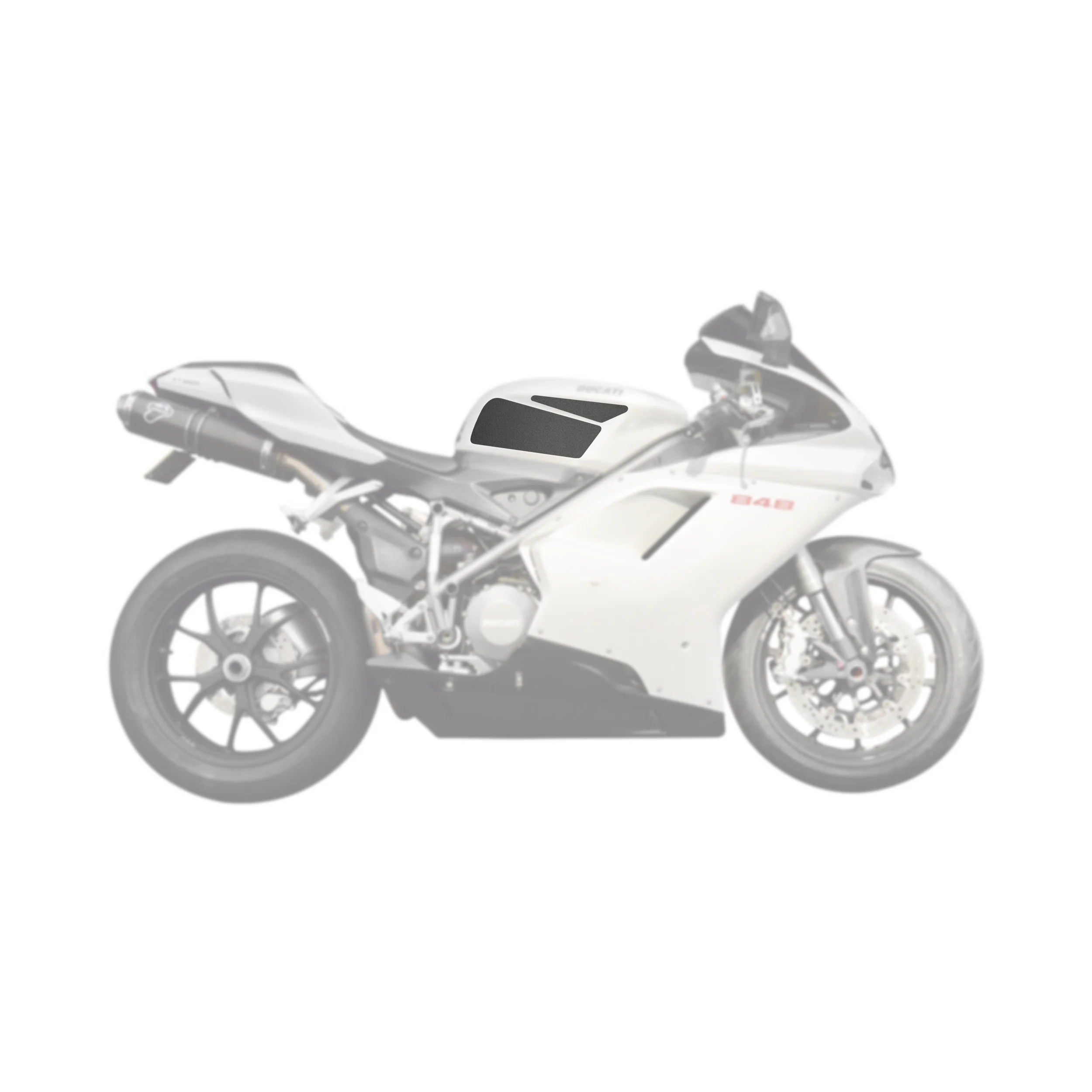 2008-2013 Ducati 848 Tank Pads - Image 2
