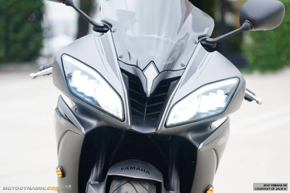 2008-2016 Yamaha R6 Full Head Light LED Projection Assembly with DRL - Image 11