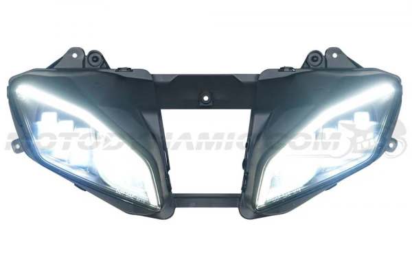 2008-2016 Yamaha R6 Full Head Light LED Projection Assembly with DRL - Image 3