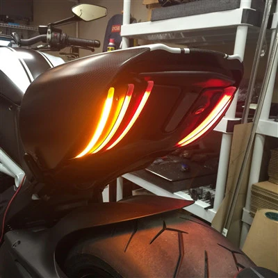 2010-2018 Ducati Diavel Rear LED Turn Signals by New Rage Cycles