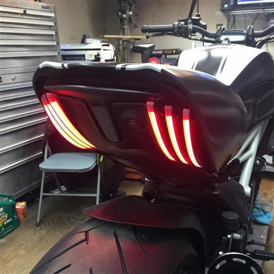 2010-2018 Ducati Diavel Rear LED Turn Signals by New Rage Cycles - Image 4
