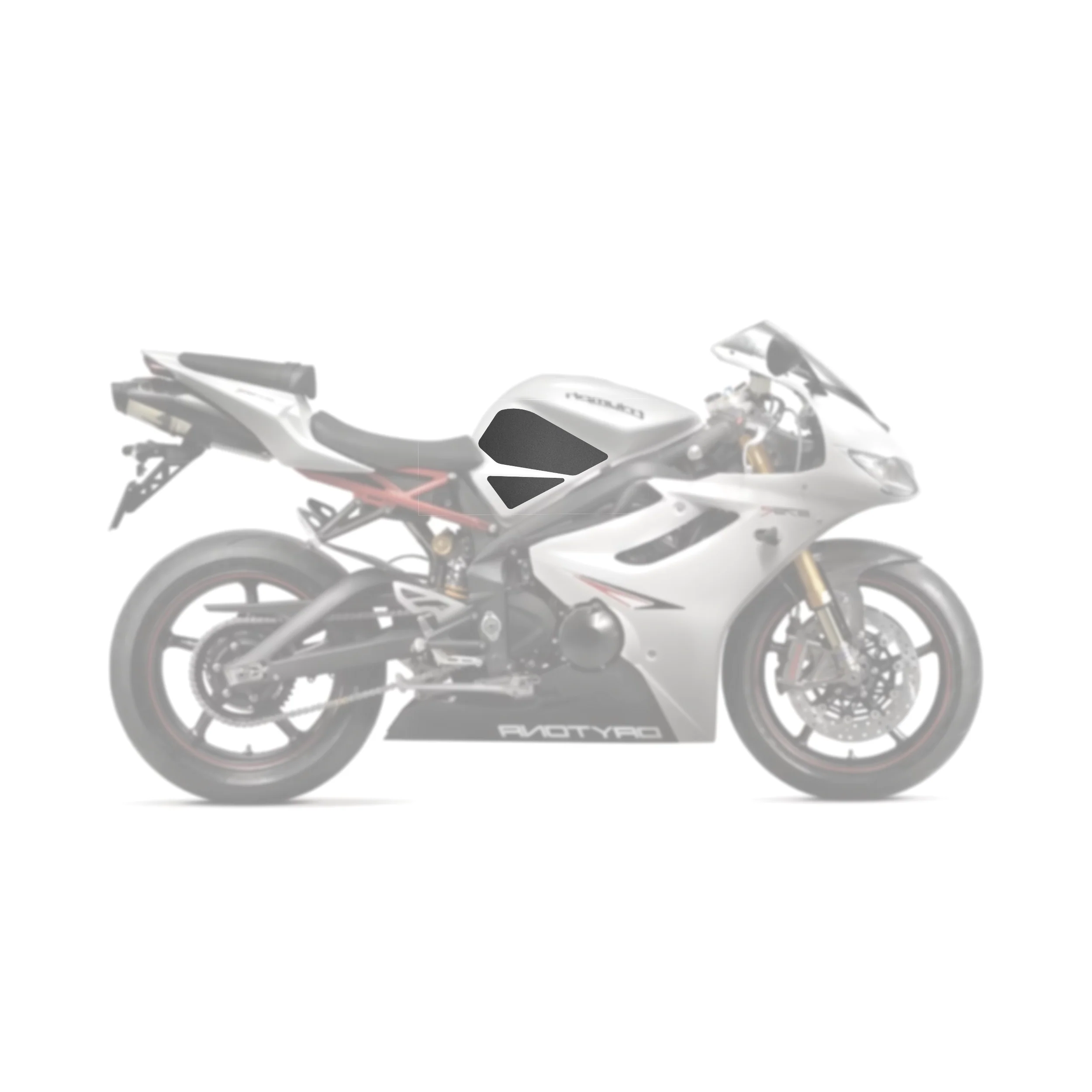 2011-2012 Triumph Daytona 675R Tank Pads - Image 2