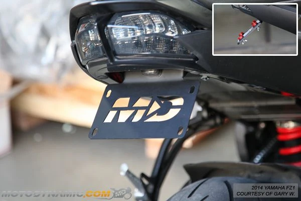 2011-2013 Yamaha FZ8 Fender Eliminator Kit / Tail Tidy with Plate Light