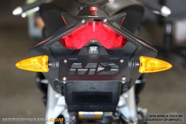 2011-2020 Aprilia Tuono Fender Eliminator / Tail Tidy with LED Plate Light - Image 4