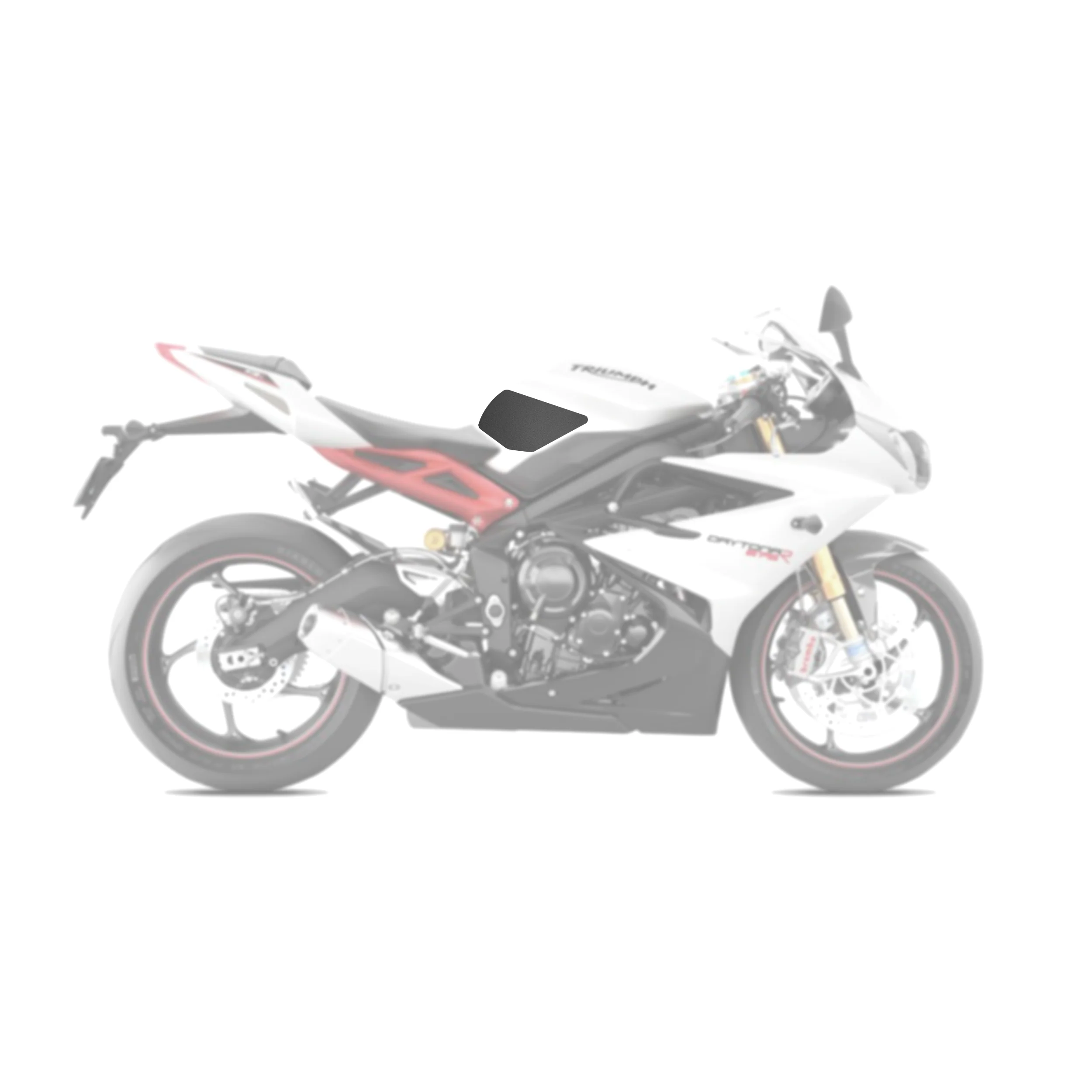 2013-2016 Triumph Daytona 675R Tank Pads - Image 2