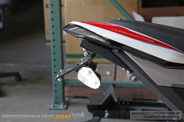 2013-2018 Ducati Hypermotard Fender Eliminator Kit / Tail Tidy by Motodynamic - Image 5