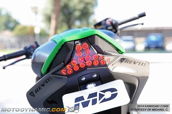 2014-2016 Kawasaki Z1000 Integrated Sequential LED Tail Light - Image 11