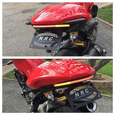 2014-2017 Ducati Monster 821 Fender Eliminator / Tail Tidy with Turn Signals and Brake Light - Image 3
