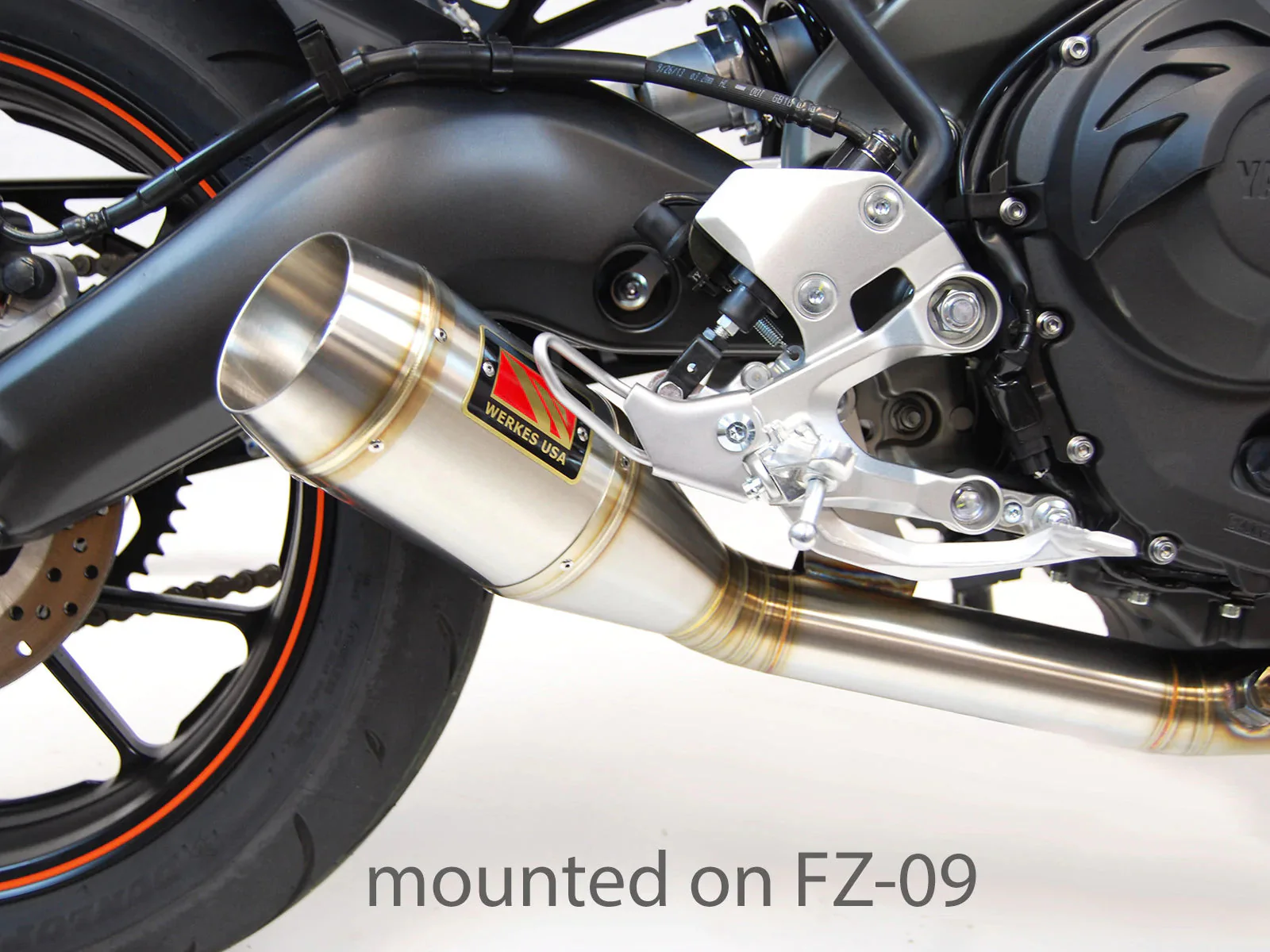 2014-2020 Yamaha FZ09 Slip-On Exhaust by Competition Werkes - Image 4