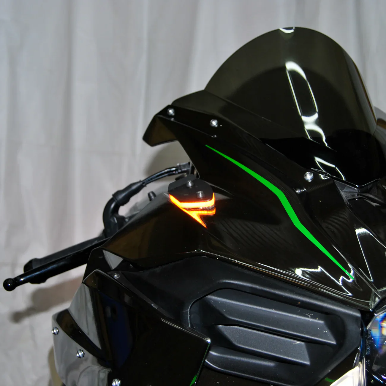 2015-2026 Kawasaki Ninja H2 Mirror Block Off LED Turn Signals