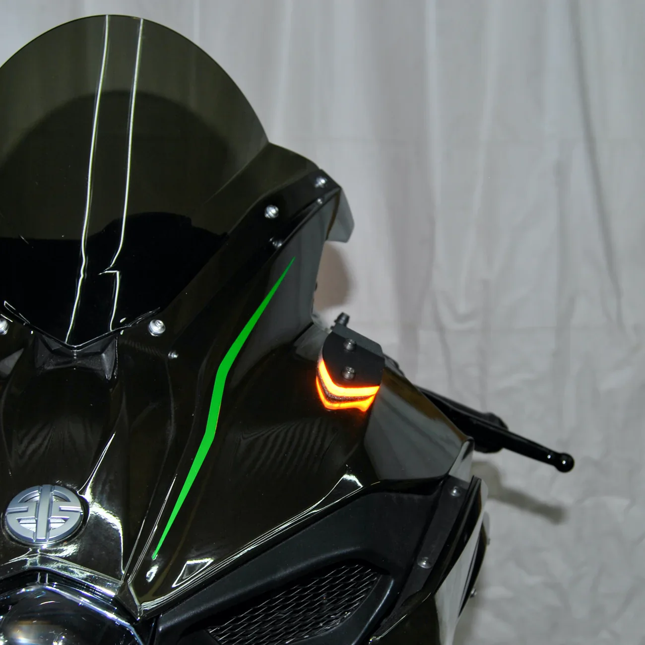 2015-2026 Kawasaki Ninja H2 Mirror Block Off LED Turn Signals - Image 4