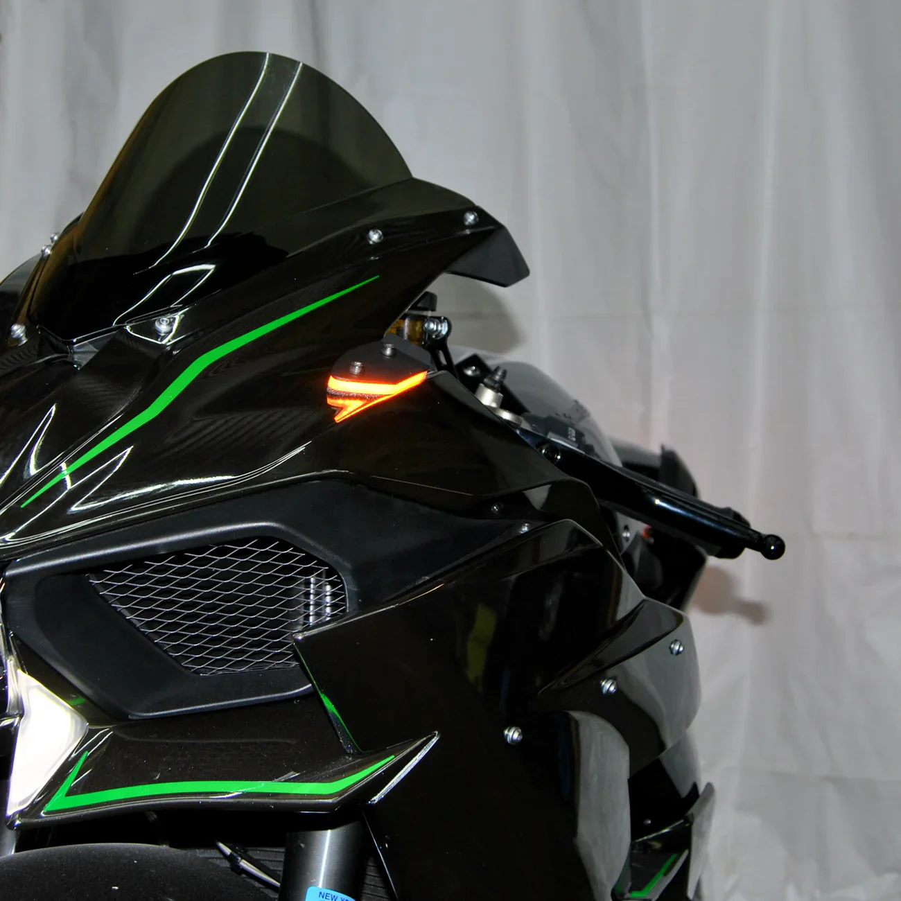 2015-2026 Kawasaki Ninja H2 Mirror Block Off LED Turn Signals - Image 5