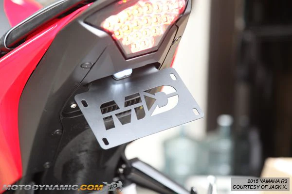 2015-2018 Yamaha R3 Fender Eliminator Kit / Tail Tidy Kit - Image 3