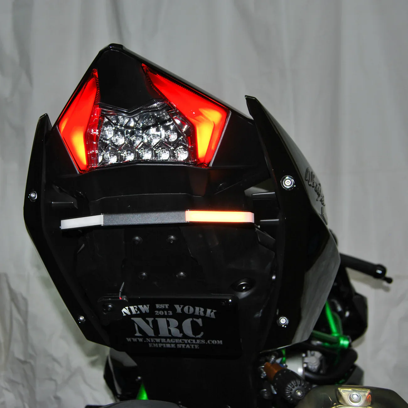 2015-2026 Kawasaki Ninja H2 Fender Eliminator / Tail Tidy with LED Turn Signals - Image 5