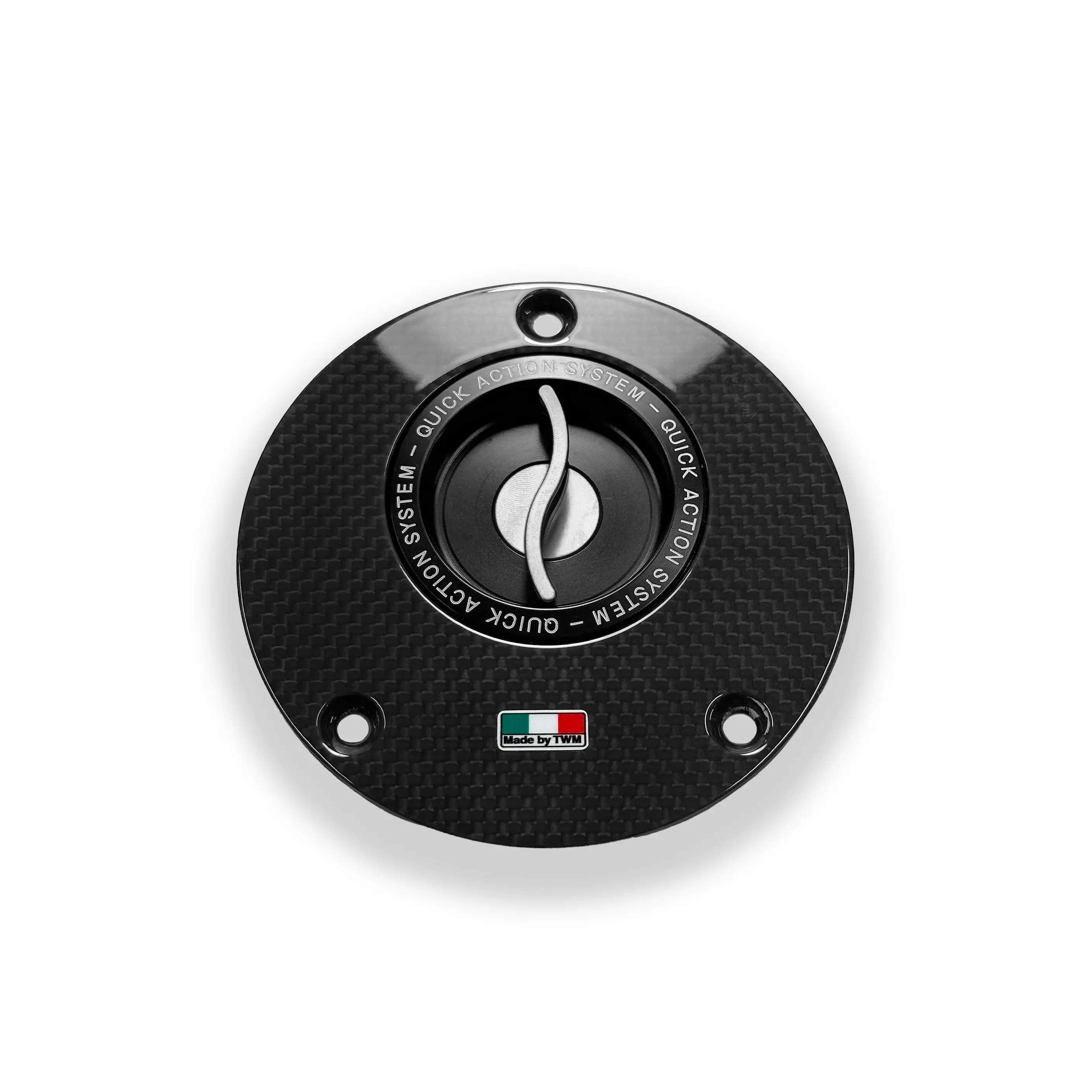 2015-2026 Yamaha R3 Carbon Fibre Quick Action Fuel Cap by TWM - Image 6