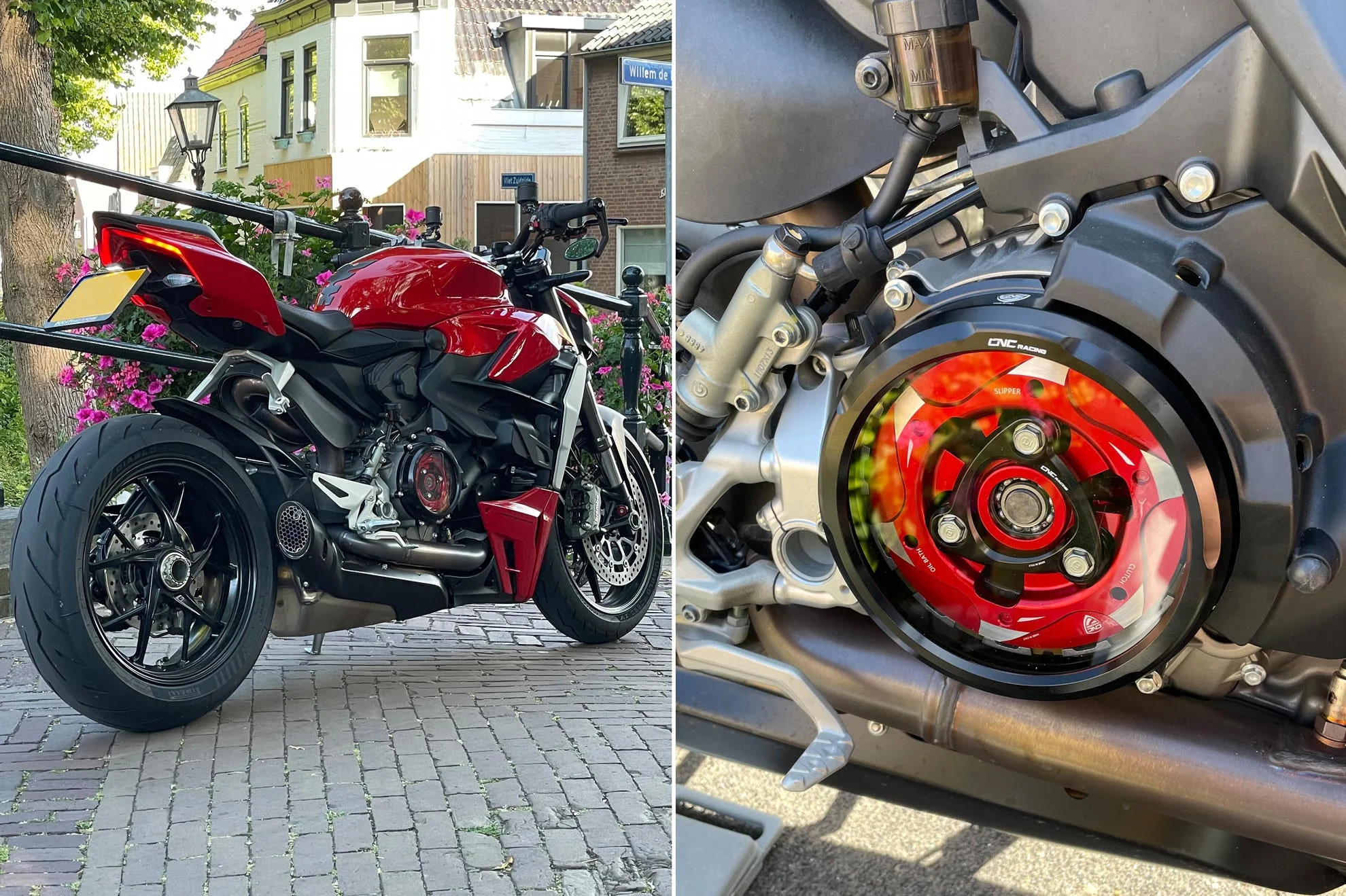 2016-2019 Ducati 959 Panigale Clear Oil Bath Clutch Cover by CNC Racing - Image 3