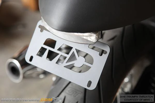 2016-2019 Triumph R Thruxton Fender Eliminator Kit and LED Tail Light in Clear Lens - Image 4