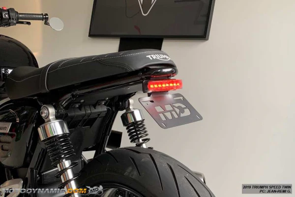 2016-2018 Triumph R Thruxton Fender Eliminator Kit with LED Tail Light in Smoked Lens - Image 4