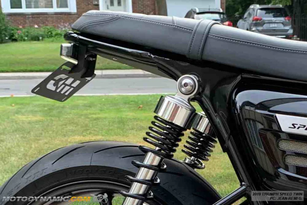 2016-2018 Triumph R Thruxton Fender Eliminator Kit with LED Tail Light in Smoked Lens - Image 5