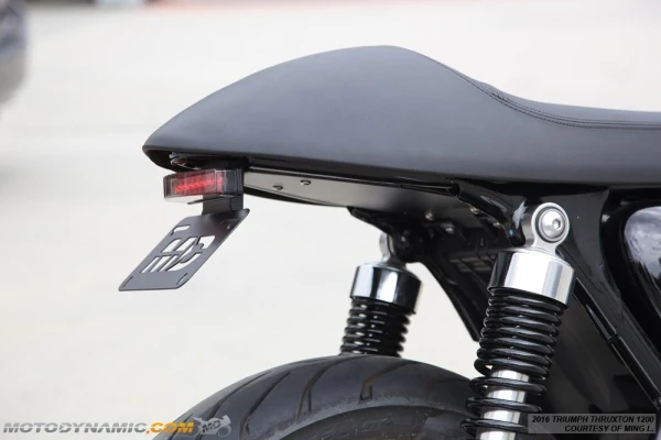 2016-2018 Triumph R Thruxton Fender Eliminator Kit with LED Tail Light in Smoked Lens - Image 7