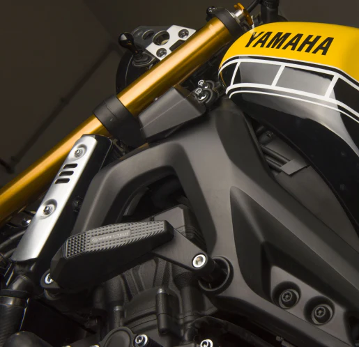 2016-2025 Yamaha XSR900 EVOS Edition Frame Sliders by Womet-Tech - Image 4