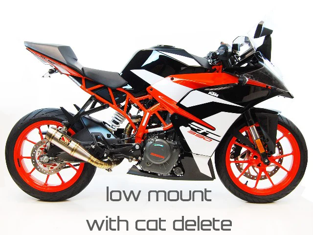 2017-2020 KTM RC390 Low Mount Slip on Exhaust - Image 3