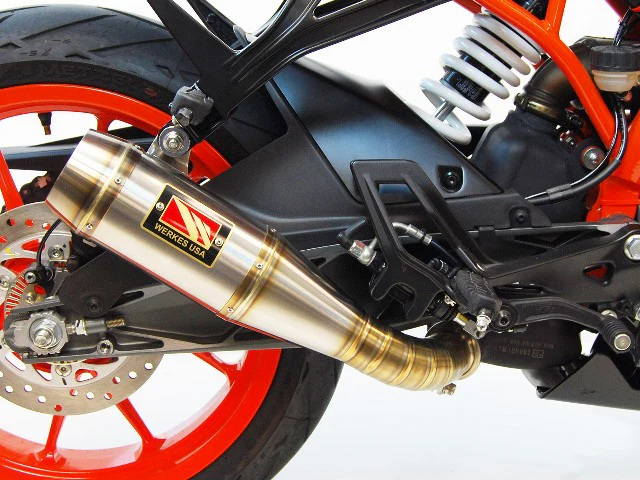 2017-2020 KTM RC390 Low Mount Slip on Exhaust - Image 4