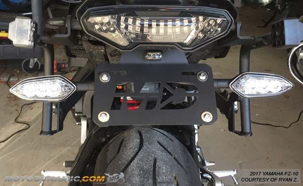 2017-2021 Yamaha MT10 Fender Eliminator Kit / Tail Tidy - Image 3