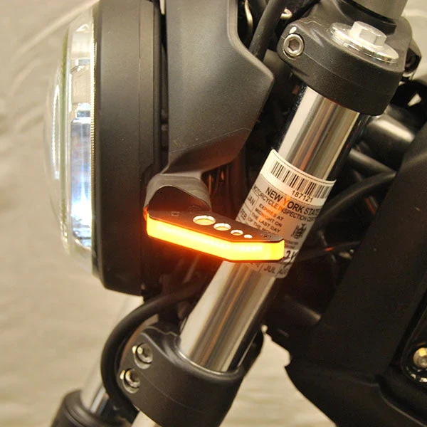 2017-2022 Ducati Scrambler Desert Sled Front LED Turn Signals by New Rage Cycles - Image 6
