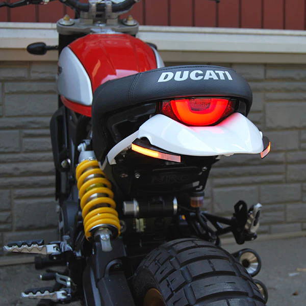 2017-2023 Ducati Scrambler Desert Sled Fender Eliminator / Tail Tidy with Turn Signals - Image 2