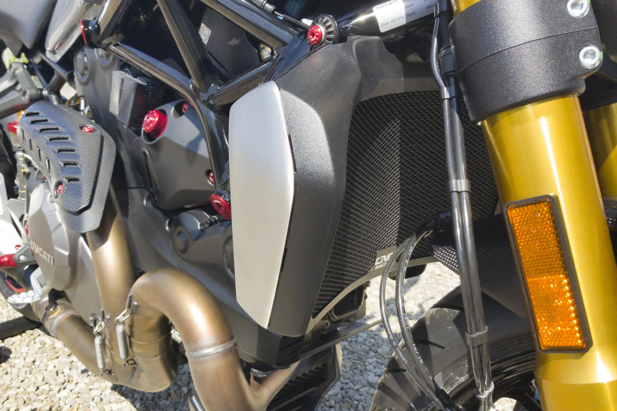 2016-2019 Ducati Monster 1200 R Radiator Guard - Image 2
