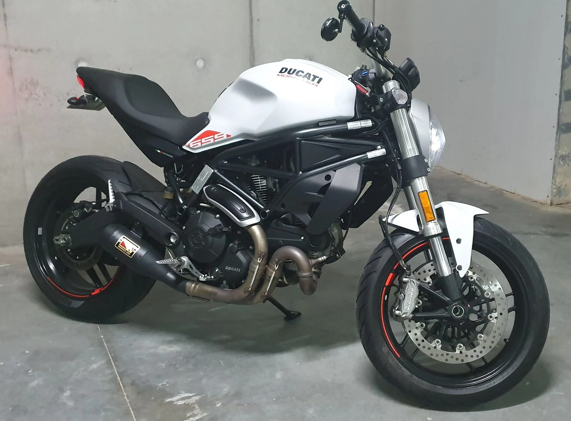 2018-2021 Ducati Monster 659 Slip on Exhaust by Competition Werkes - Image 2