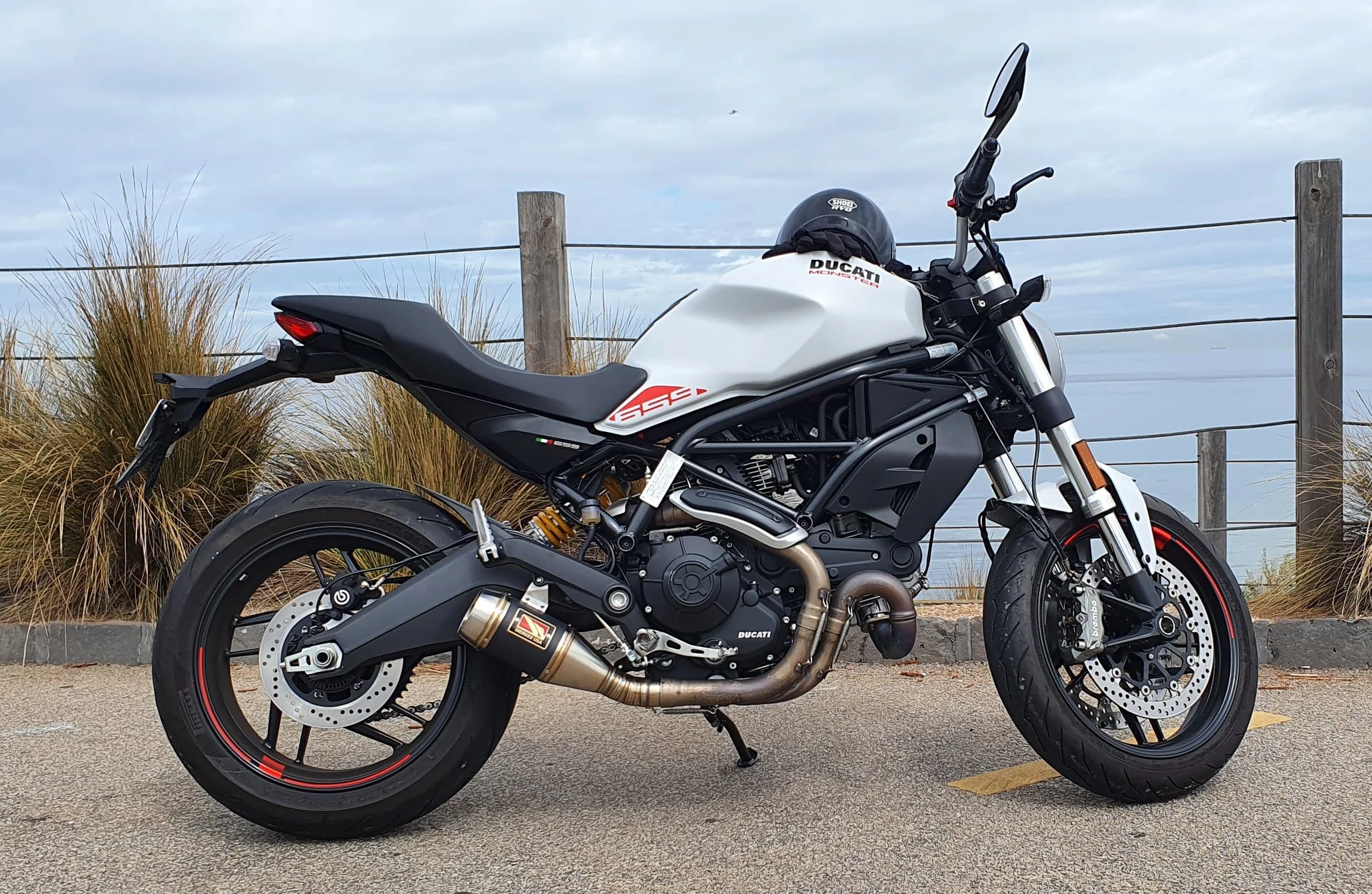 2018-2021 Ducati Monster 659 Slip on Exhaust by Competition Werkes - Image 3