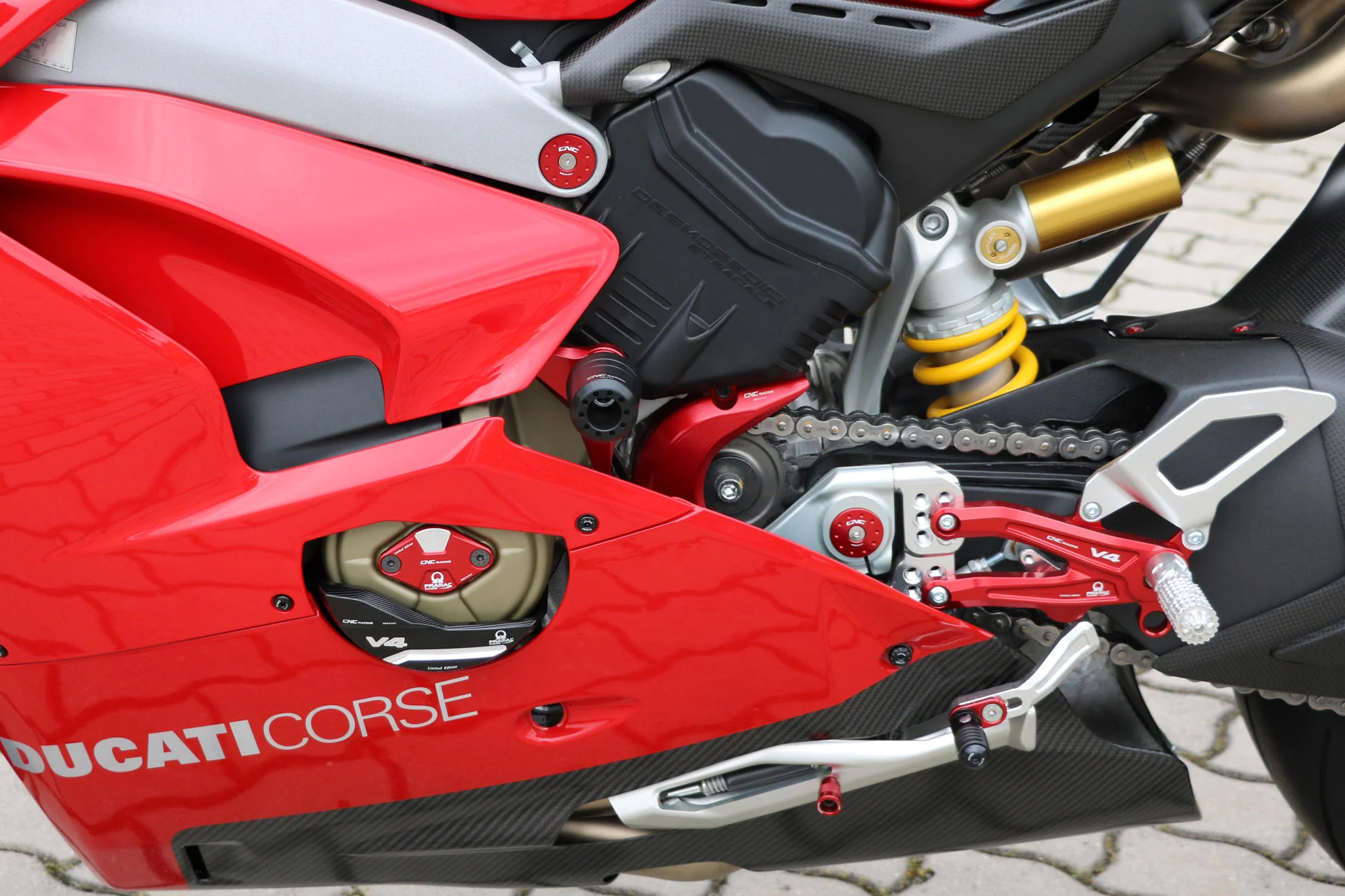 2018-2024 Ducati Panigale V4 Frame Sliders / Crash Pads by CNC Racing - Image 7