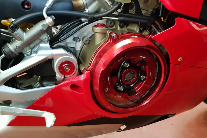 2018-2025 Ducati Panigale V4 Clear Clutch Cover by CNC Racing - Image 4