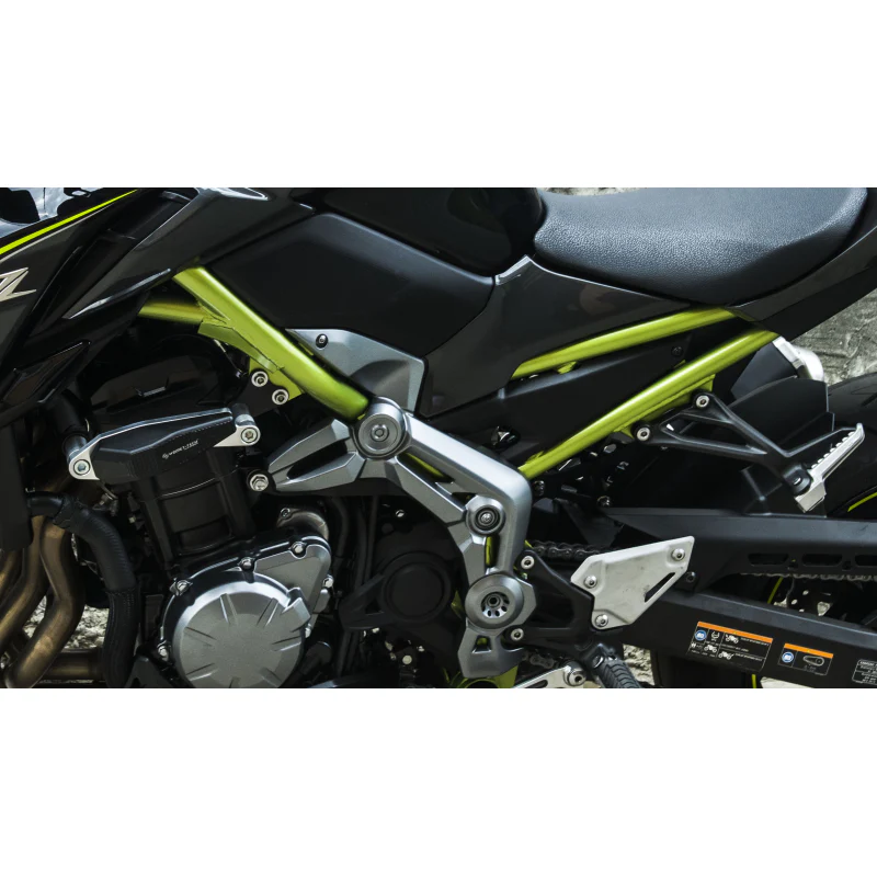 2018-2025 Kawasaki Z900RS Multi-Point Frame Sliders by Womet-Tech - Image 3