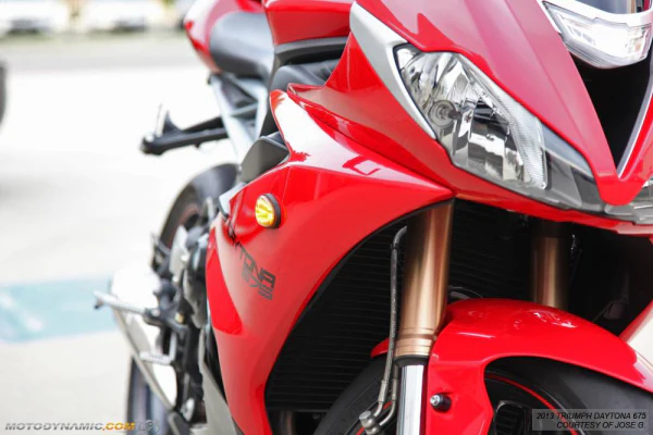 2006-2017 Triumph Daytona 675 675R 765 Flush Mount LED Front Turn Signals - Image 5
