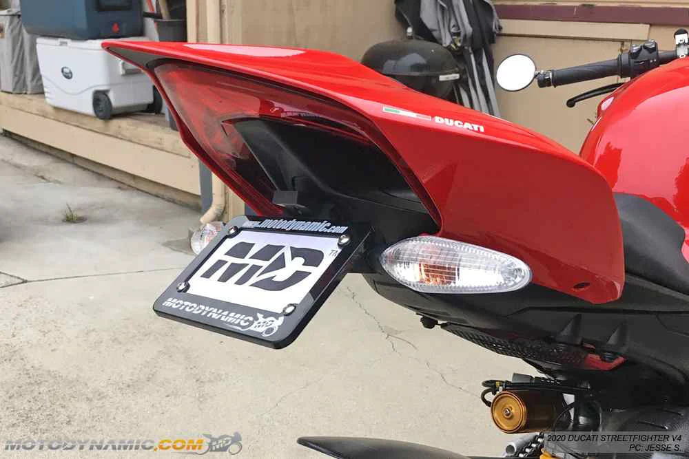 2020-2024 Ducati Streetfighter V4 Fender Eliminator / Tail Tidy by Motodynamic - Image 3
