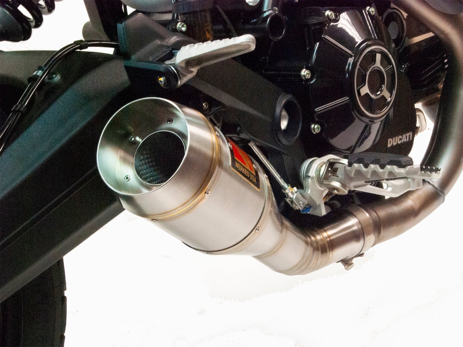 2021-2023 Ducati Scrambler 1100 Slip-On Exhaust by Competition Werkes - Image 2