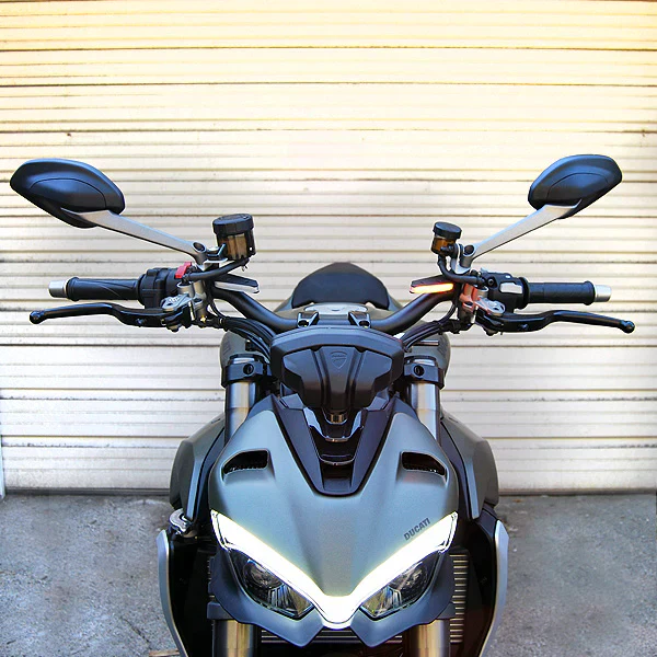 2022-2024 Ducati Streetfighter V2 Front LED Turn Signals (High Mount) by New Rage Cycles - Image 3