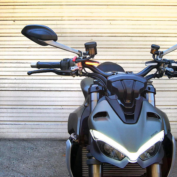 2022-2024 Ducati Streetfighter V2 Front LED Turn Signals (High Mount) by New Rage Cycles - Image 4
