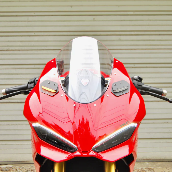 2025-2026 Ducati Panigale V2 Mirror Block Off Turn Signals by New Rage Cycles