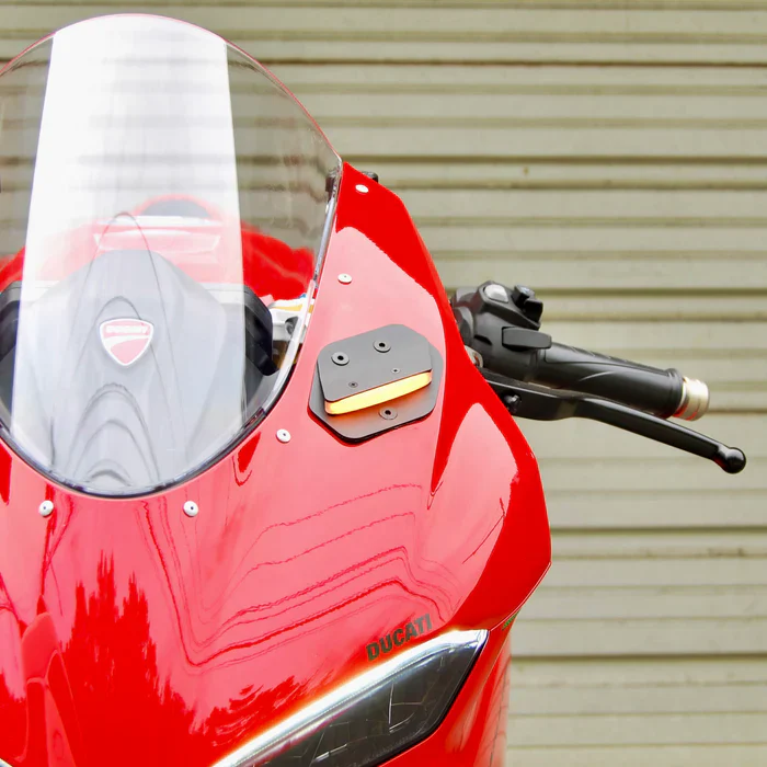 2025-2026 Ducati Panigale V2 Mirror Block Off Turn Signals by New Rage Cycles - Image 4
