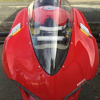 Ducati 959 1299 Panigale LED Mirror Block Off LED Front Turn Signals by New Rage Cycles - Image 3