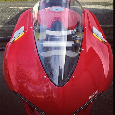 Ducati 959 1299 Panigale LED Mirror Block Off LED Front Turn Signals by New Rage Cycles - Image 6