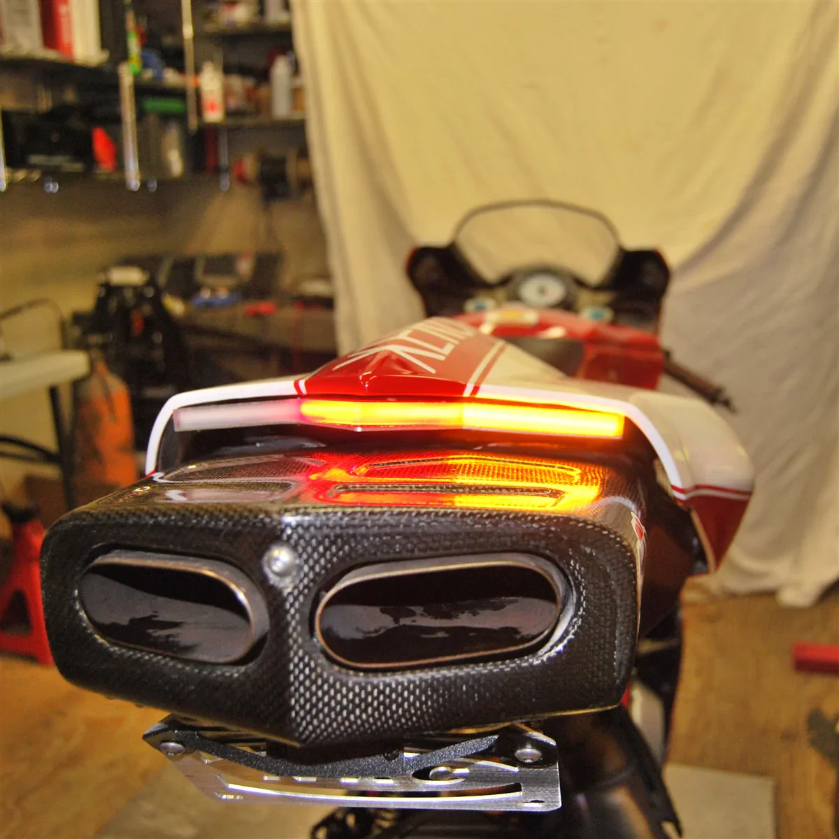 Ducati 999 Fender Eliminator Kit / Tail Tidy with Turn Signals by New Rage Cycles - Image 2